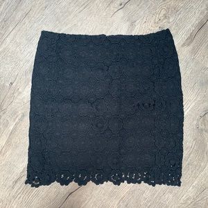 Joe Fresh Black Two layer Mini Skirt. Size…
